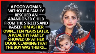 A Poor Woman rescued an abandoned Child and Raised him, years later, the child’s family…