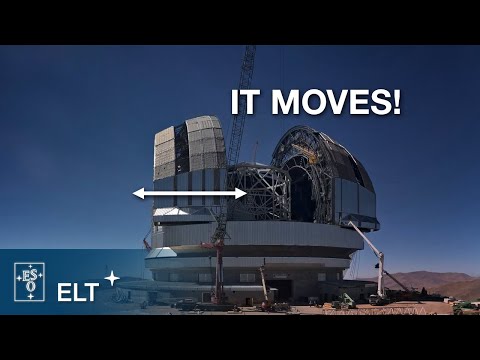 The Extremely Large Telescope doors move for the first time
