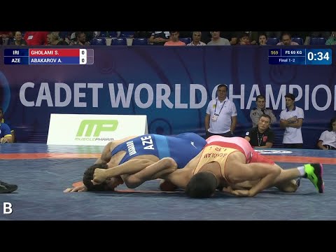 GOLD FS - 69 kg: A. ABAKAROV (AZE) df. S. GHOLAMI (IRI), 6-3