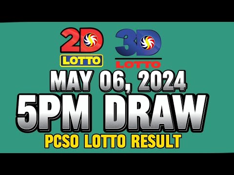 LOTTO 5PM DRAW 2D & 3D RESULT TODAY MAY 06, 2024 #lottoresulttoday #lottoresulttoday #stl