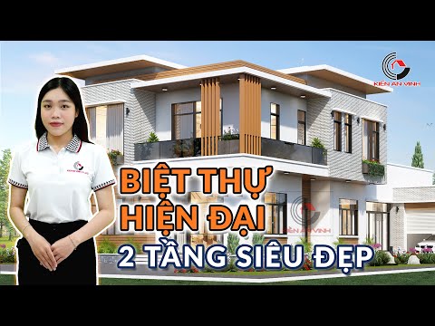 Mẫu Thiết Kế Biệt Thự 2 Tầng Hiện Đại Siêu Đẹp