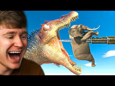 ESCAPE the GIANT SPINO SPIKE TRAP in ARBS! (Reaction)