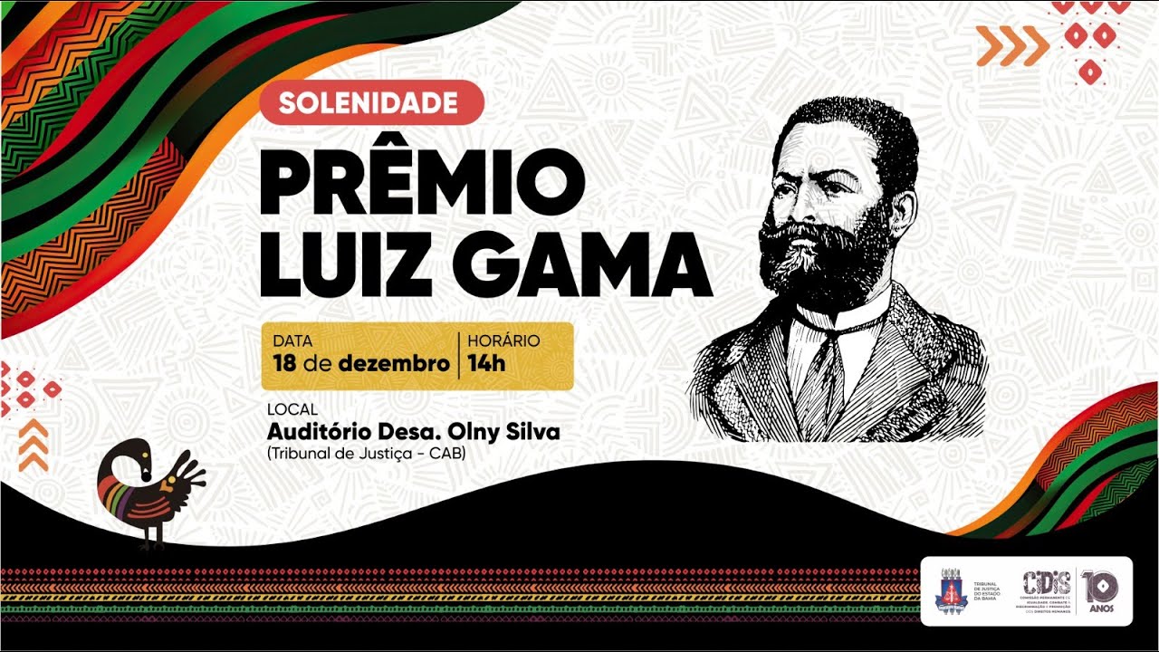 TJBA transmite a solenidade do Prêmio Luiz Gama