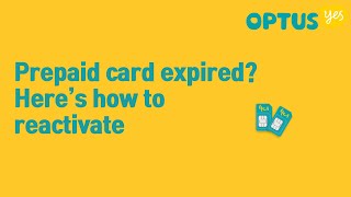 How to renew expired Optus Prepaid SIM card