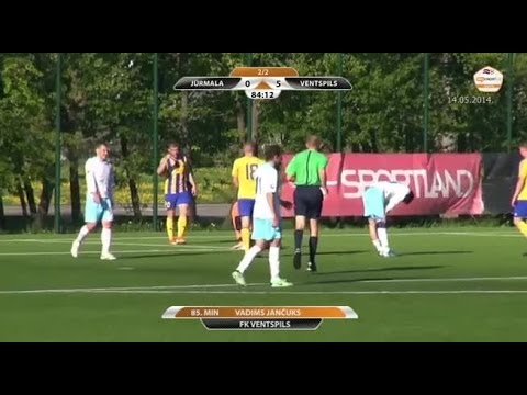 14.05.14 Vadim Yanchuk scores goal vs FC Jurmala_(video sportacentrs.com)