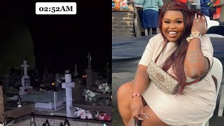 Scary: Gogo Maweni Posts Clip Of Her Strolling Through A Graveyard At 2AM.