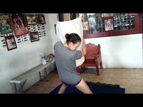 A Round of Muay Thai Play Knees on the Bag - Swim In Added