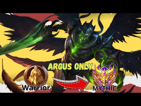 BEATING MOBILE LEGENDS USING ONLY ARGUS?! | SOLO RANK TO MYTHIC! ⚔️