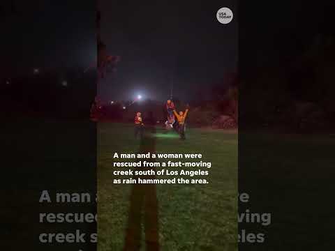 California firefighters rescue two from fast-moving creek | USA TODAY
