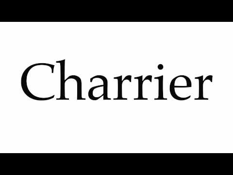 How to Pronounce Charrier