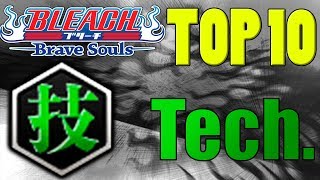 Bleach Brave Souls Top 10 Technique Characters December 2017
