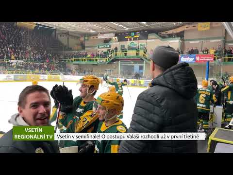 VSETÍN: VHK ROBE Vsetín v semifinále! O postupu Valaši rozhodli už v první třetině