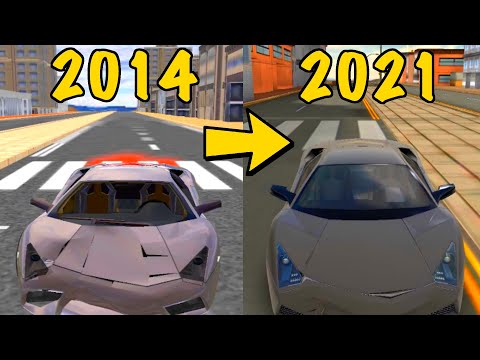 Evolution Car Crash of Extreme Car Driving Simulator (2014 - 2021)