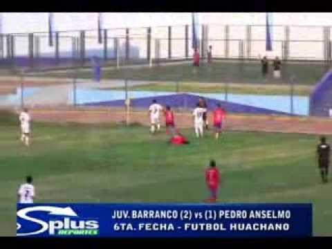 JUV  BARRANCO (2) vs (1) PEDRO ANSELMO - 6TA FECHA - FÚTBOL HUACHANO 2014.