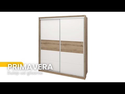 Dulap haine usi glisante PRIMAVERA 205, H205, Oak, Pesto | Tamos
