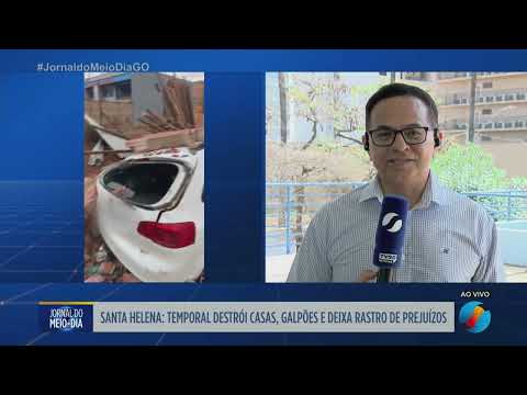 Temporal destrói casas e galpões e causa prejuízos em Santa Helena