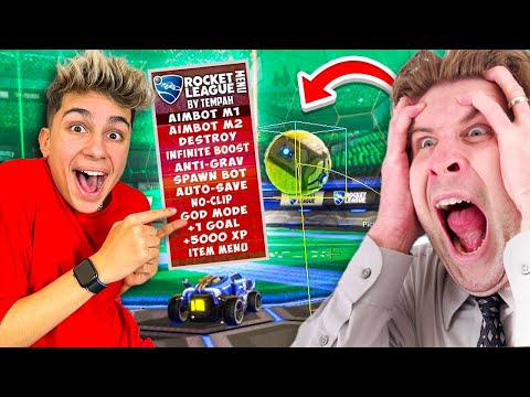 LO TROLLO CON LE HACK DI ROCKET LEAGUE E LUI IMPAZZISCE! 😱