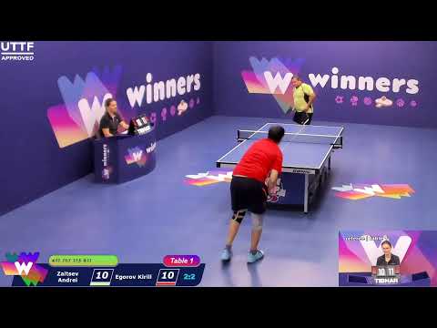 WINners CUP table 1 15.09 Zaitsev Andrei - Egorov Kirill 21:00