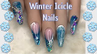 Frozen Nails | Winter Icicle Nails | Nail Sugar