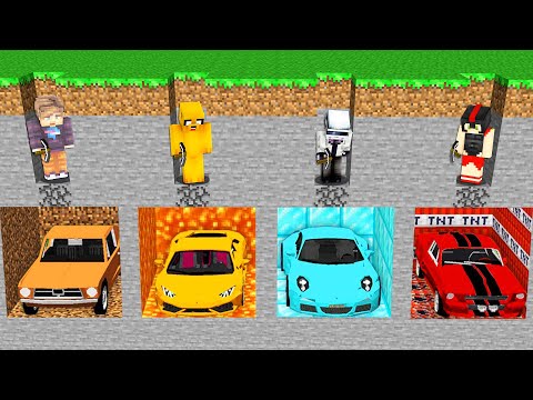 elmayo97 -  We found THE CARS of the YOUTUBERS!  😱 MINECRAFT