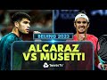 POWERFUL Carlos Alcaraz vs Lorenzo Musetti Shotmaking | Beijing 2023 Highlights