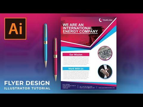 Illustrator CC Tutorial Graphic Design Business Flyer Design