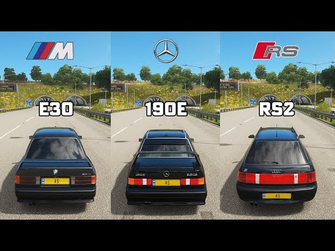Forza Horizon 4 - BMW E30 M3 vs MERCEDES-BENZ 190E vs AUDI RS2
