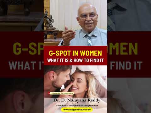 G-Spot in Women: What It Is & How to Find It | Dr. D Narayana Reddy | Sexology Expert Chennai