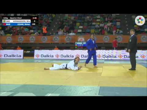 Mia HERMANSSON (SWE) Vs Rizlen ZOUAK (MAR) - Judo Grand Prix Samsun 2014 [-63kg]