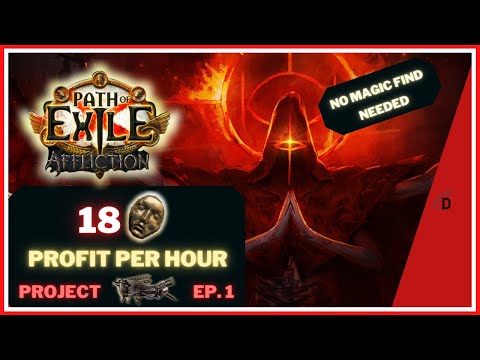 10-20 DIVINES PROFIT PER HOUR ON ALMOST ANY BUILD - Project Mageblood Ep.1 - PoE 3.23 Afflction