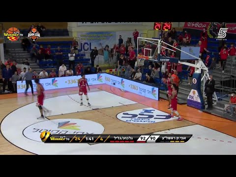 Kris Clyburn Points in Maccabi Rishon LeZion vs. Hapoel Galil-Gilboa