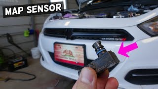HOW TO REMOVE REPLACE MAP SENSOR ON DODGE JEEP CHRYSLER FIAT