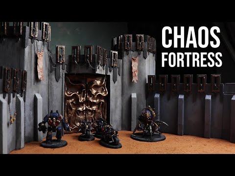 CHAOS Space Marine Fortress! DIY Warhammer 40k Terrain Tutorial