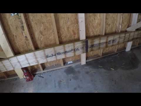 Part of a video titled How to lift and move garage. Garage bracing - YouTube