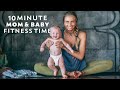 Postnatal Yoga Workout 10 Min Fun Post Pregnancy Fitness With BABY