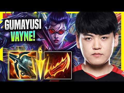 GUMAYUSI IS INSANE WITH VAYNE! - T1 Gumayusi Plays Vayne ADC vs Ezreal! | Season 2022