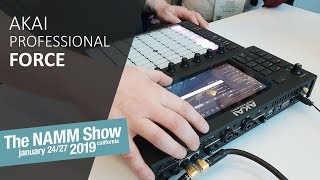Video thumbnail for AKAI Force Standalone Sampler / Sequencer @ NAMM 2019 by Bedroom Producers Blog