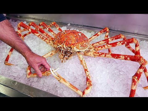, title : 'Japanese Street Food - $500 GIANT SPIDER CRAB Seafood Okinawa Japan'