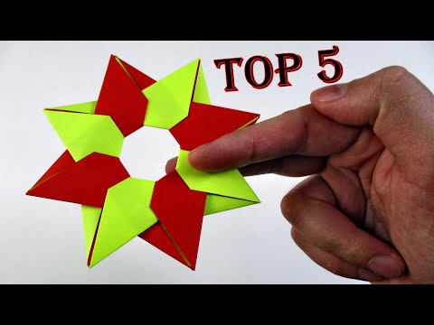 Top 05 Easy Origami Ninja Star - How to Fold