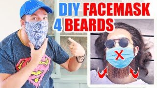 DIY FACE MASK for BEARDS + Filter Pouch | Free Pattern