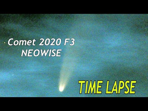 Comet NEOWISE / time lapse, Sweden