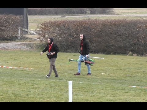 Dunkan Bossion with SAB Goblin 700 at Rotor Live 2018