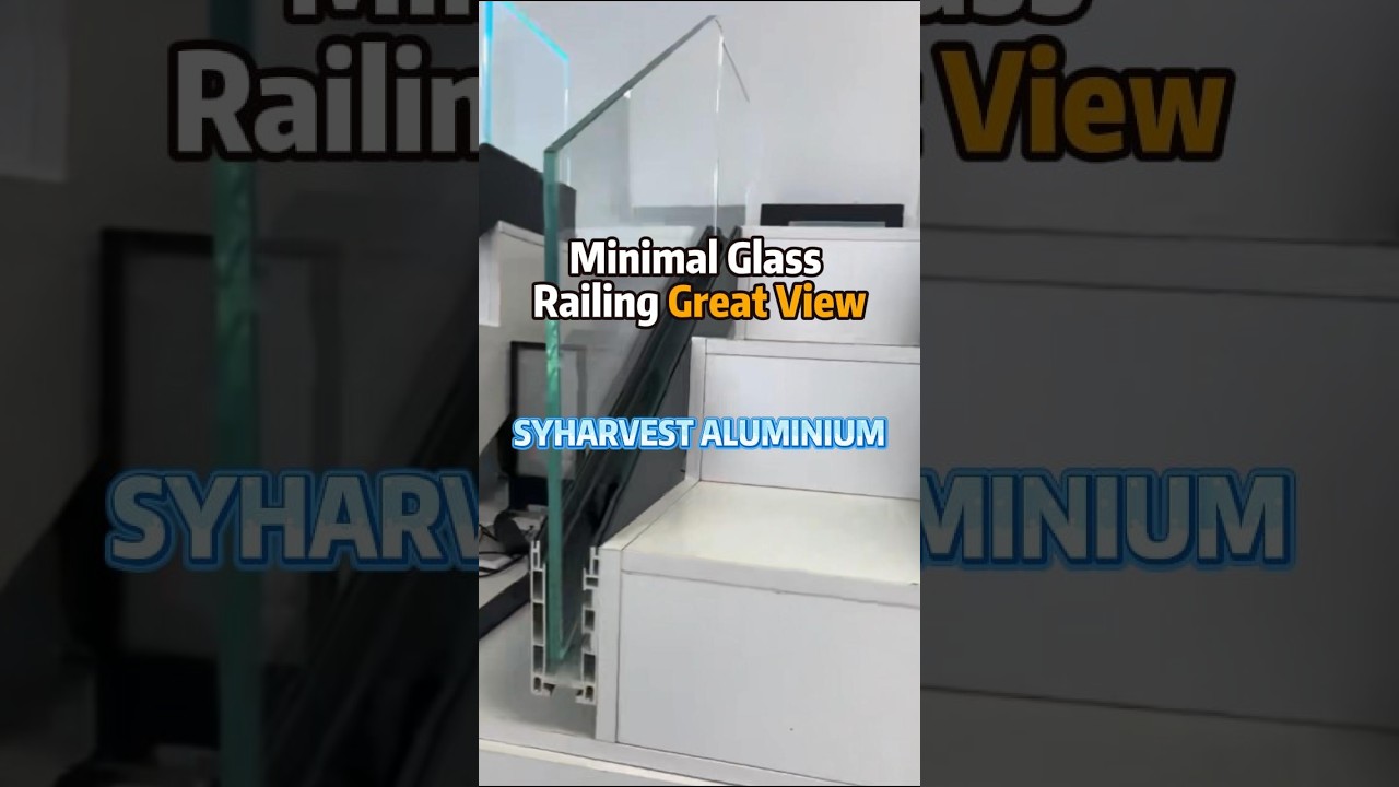 Adjustable Tilt Frameless Glass Railing Aluminium Base Channel - production video