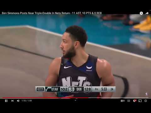 Ben Simmons Posts Near Triple-Double In Nets Return - 11 AST, 10 PTS & 8 REB {With MAYO}