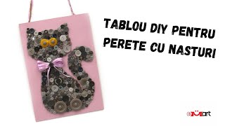 Artă de Perete cu Nasturi DIY – Rapid și Ușor 