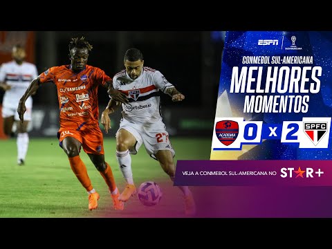 Gols e lances de Puerto Cabello x São Paulo