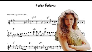 Eliane Elias - Falsa Baiana (Solo Transcription)