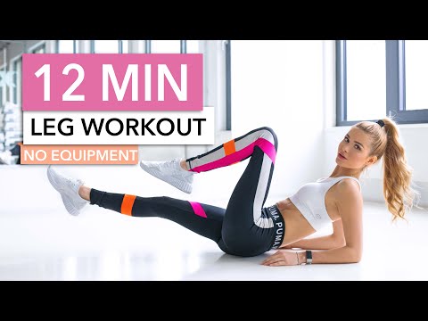 12 MIN LEG WORKOUT - Butt, Thighs & Calves // No Equipment I Pamela Reif thumnail