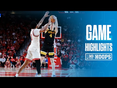 Iowa at Nebraska | HIGHLIGHTS | Big Ten Basketball | 03/09/2025