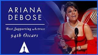 Ariana DeBose Wins Best Supporting Actress for 'West Side Story' | 94th Oscars